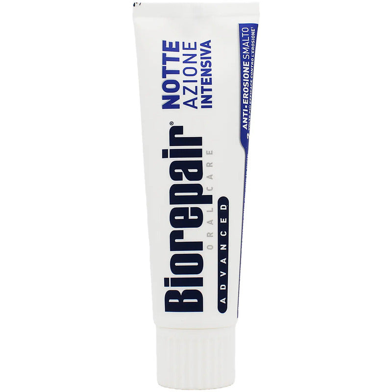 Biorepair Pažangi intensyvi naktinė dantų pasta emalio remineralizacijai ir gaiviam burnos kvapui