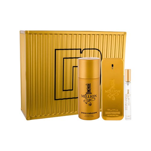 Paco Rabanne 1 Million SET EDT 100 ml + deospray 150 ml + miniature EDT 10 ml