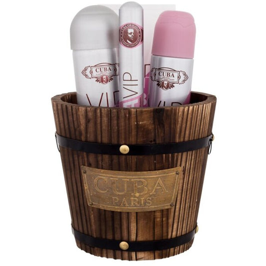 Cuba VIP Cuba dovanų rinkinys EDP 100 ml, EDP 35 ml, kūno purškiklis 200 ml ir kūno losjonas 200 ml