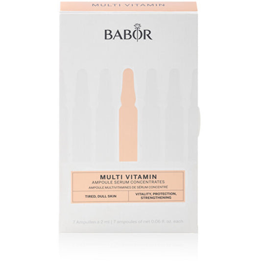 Babor multivitaminų ampulių koncentratai (7 x 2 ml) – multivitaminų odos ampulės