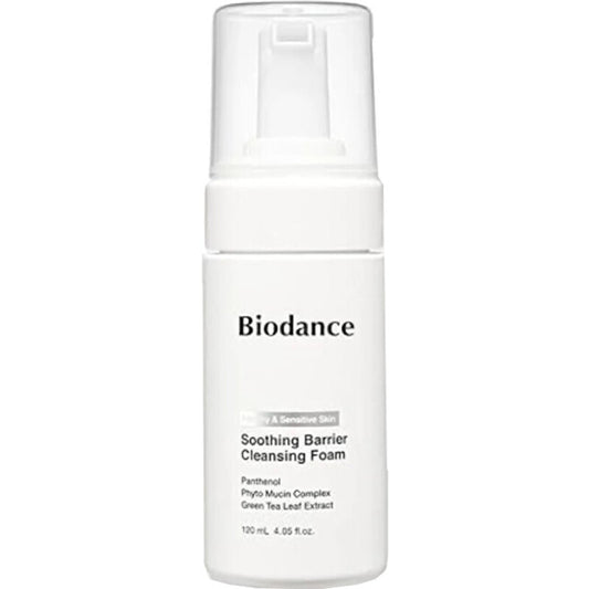 „Biodance Soothing Barrier Cleansing Foam“ – švelnios valomosios putos sausai, jautriai ir sudirgusiai odai.